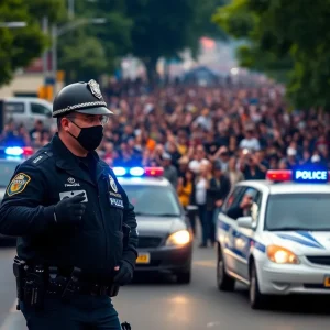 Police responding to a disturbance in Phoenix