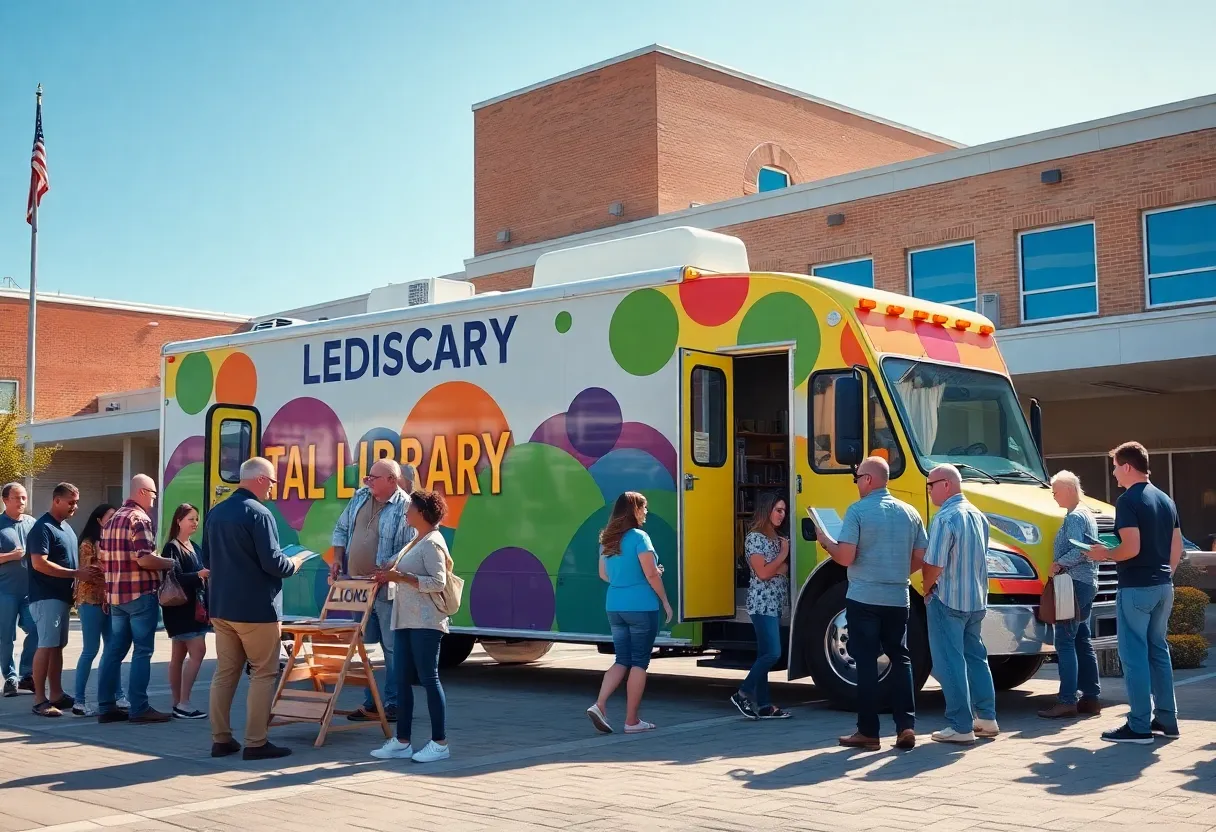 Phoenix Public Library Bookmobile at VA Medical Center