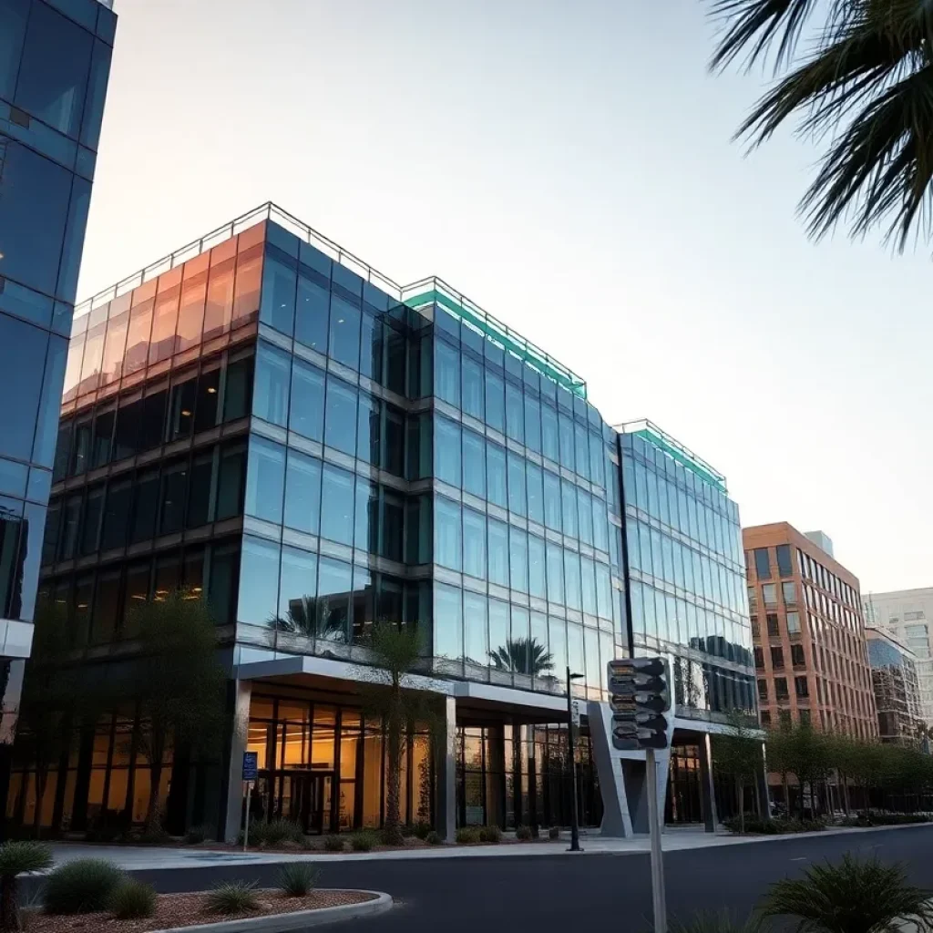 Exterior view of Provident Industrial's new office in Phoenix