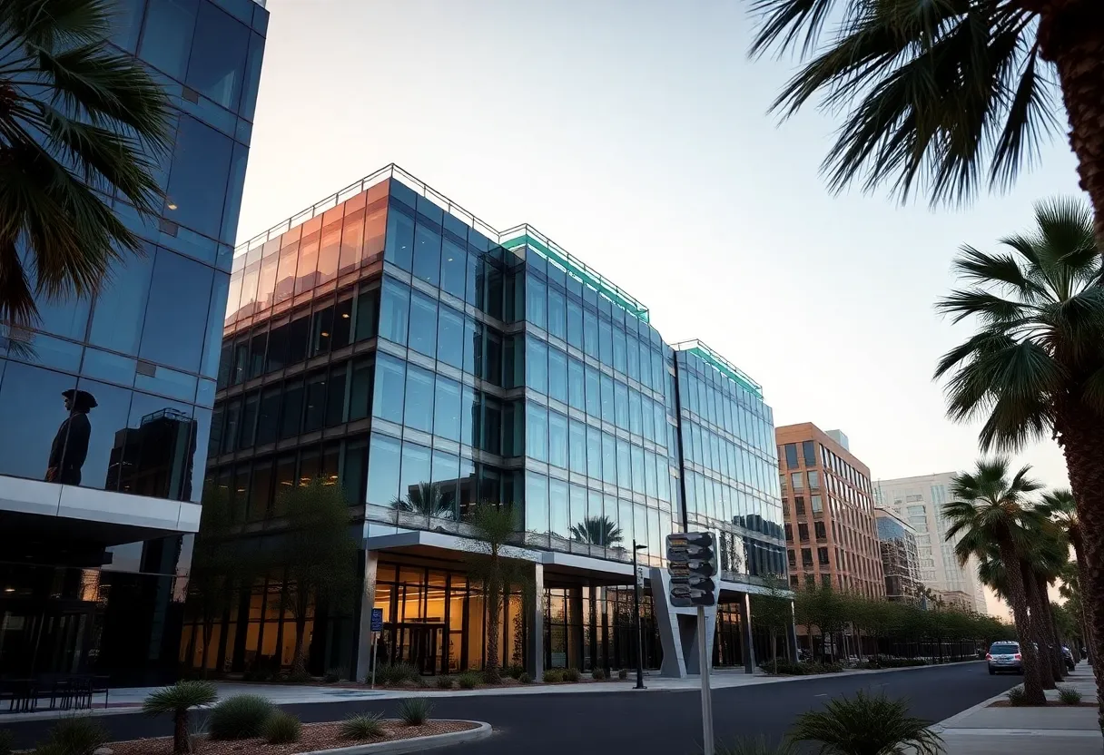 Exterior view of Provident Industrial's new office in Phoenix