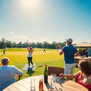 Participants enjoying community events at Rolling Hills Golf Course