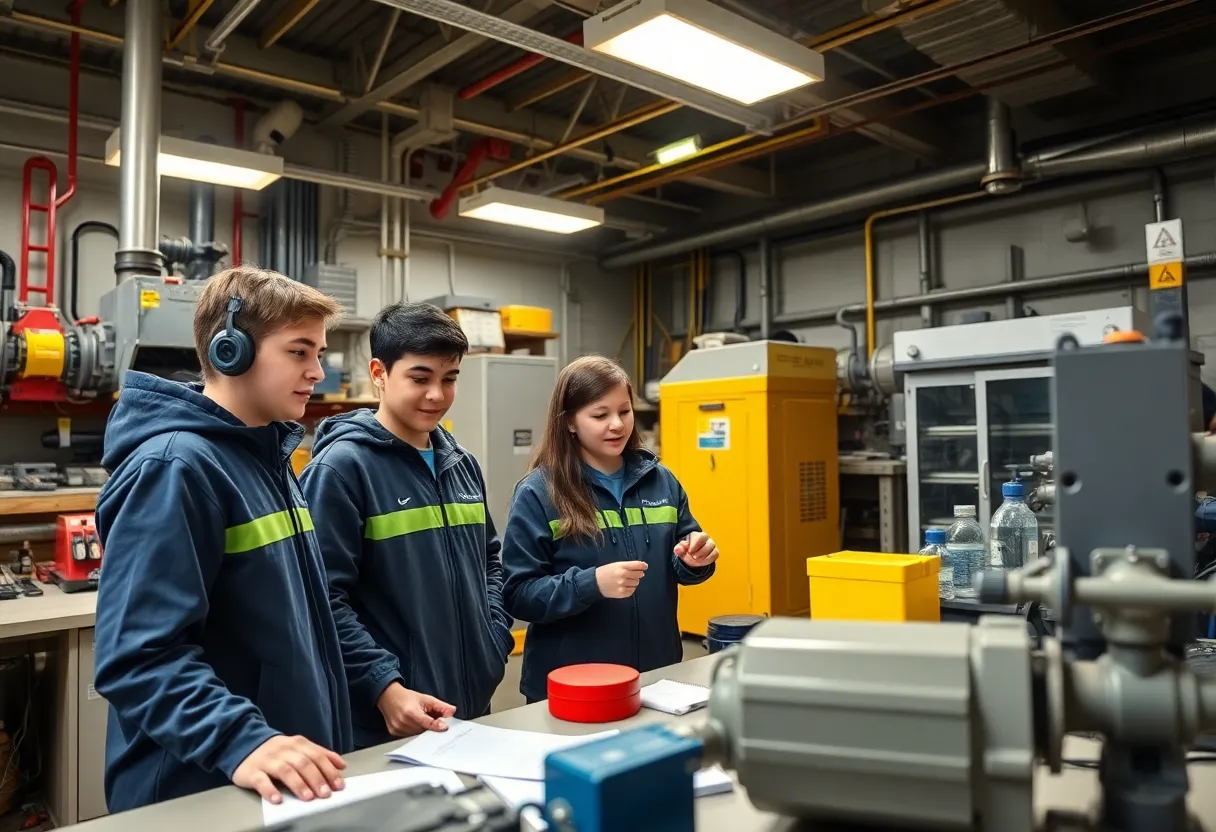 Students learning in a state-of-the-art mining laboratory at the University of Arizona