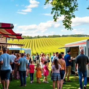 Families enjoying the SIP! Experience festival at D.A. Ranch vineyard