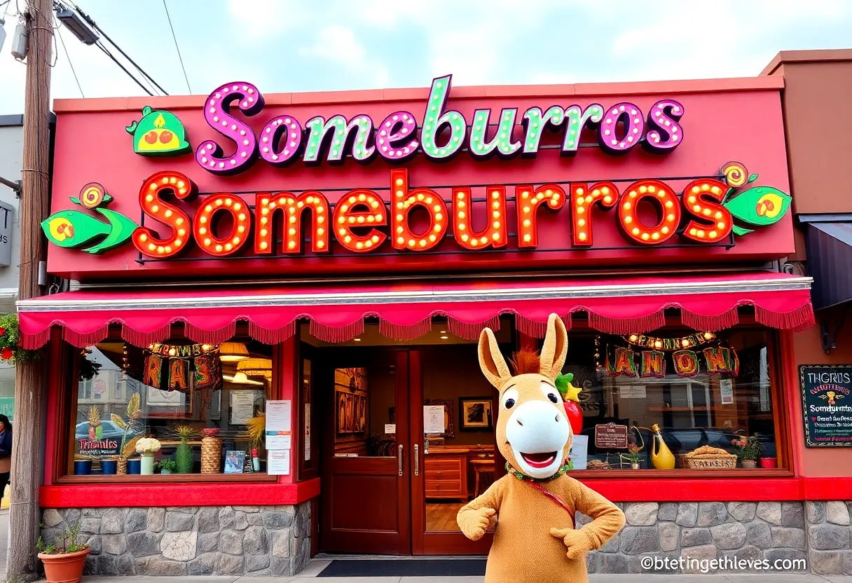 Exterior view of Someburros restaurant in Buckeye, Arizona