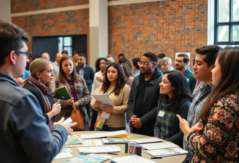 Community members participating in substance use education program