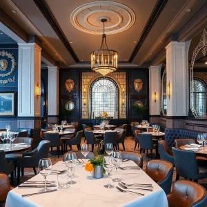 Interior view of The Ra Ra Room dining club in Phoenix