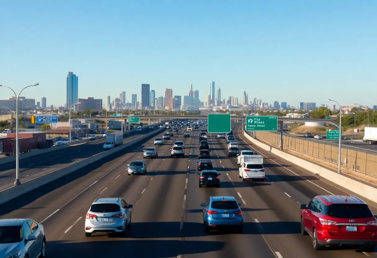 Traffic flowing on Loop 303 in Phoenix, Arizona