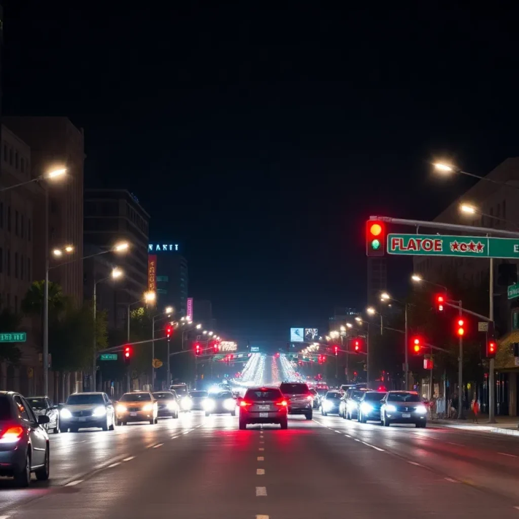 A busy Phoenix road illustrating traffic safety issues