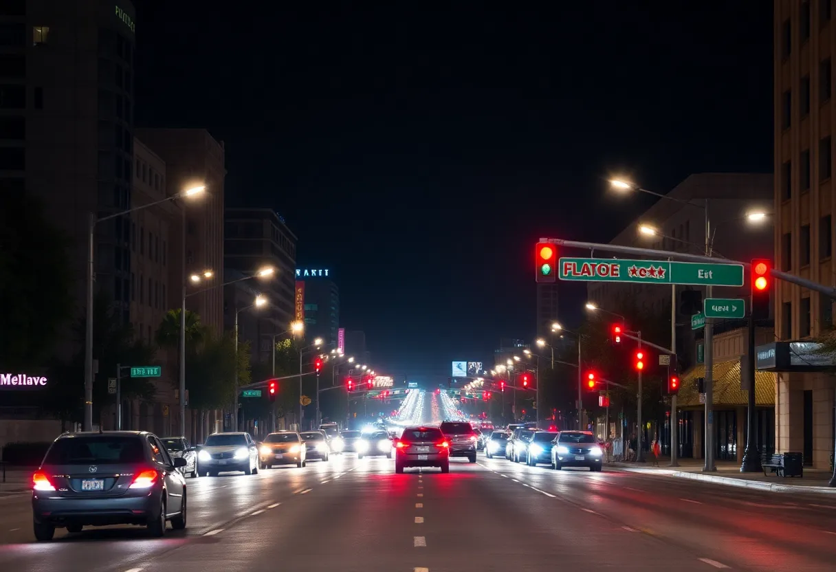 A busy Phoenix road illustrating traffic safety issues