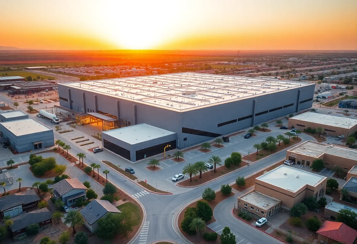 New manufacturing facility in Mesa, Arizona featuring AI technology.