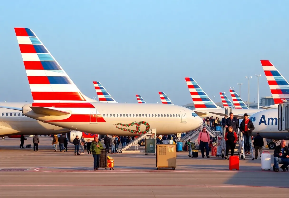 American Airlines planes at Phoenix Sky Harbor International Airport