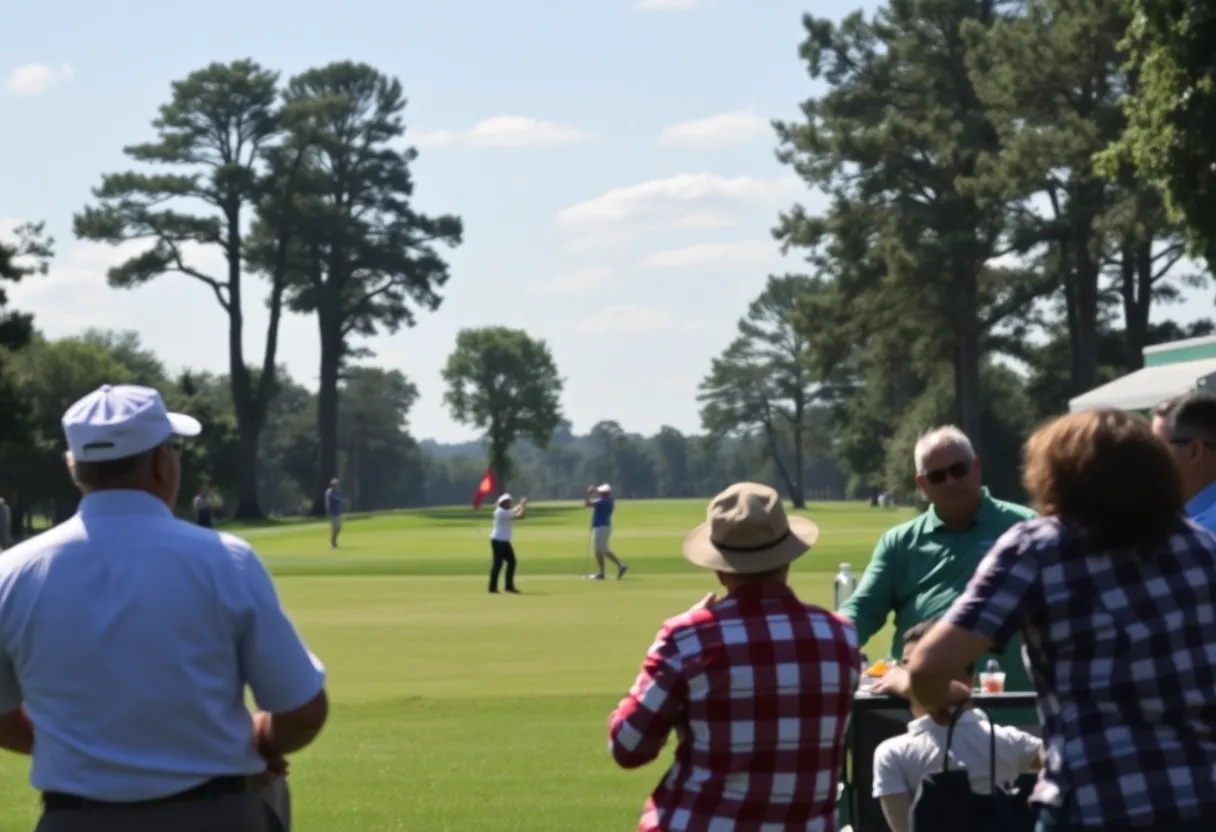 Participants at the Angela Arora Golf Classic tournament