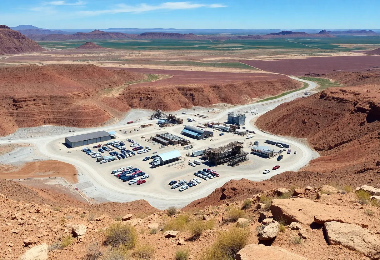 Scenic view of Arizona copper mine site with natural landscapes