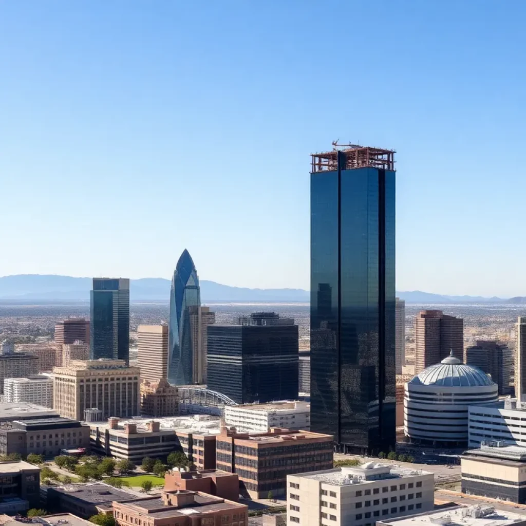 Rendering of Astra Tower in Phoenix skyline