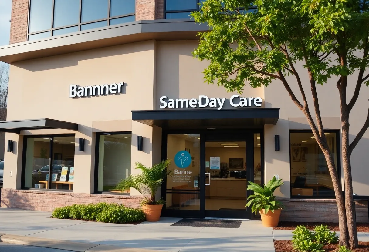 Exterior of Banner Same-Day Care clinic