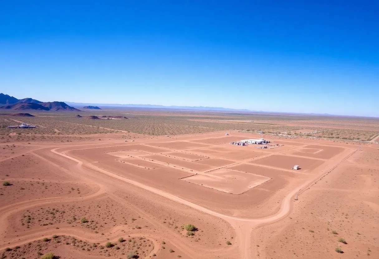 Undeveloped site in Buckeye, Arizona for canceled hydrogen hub project.