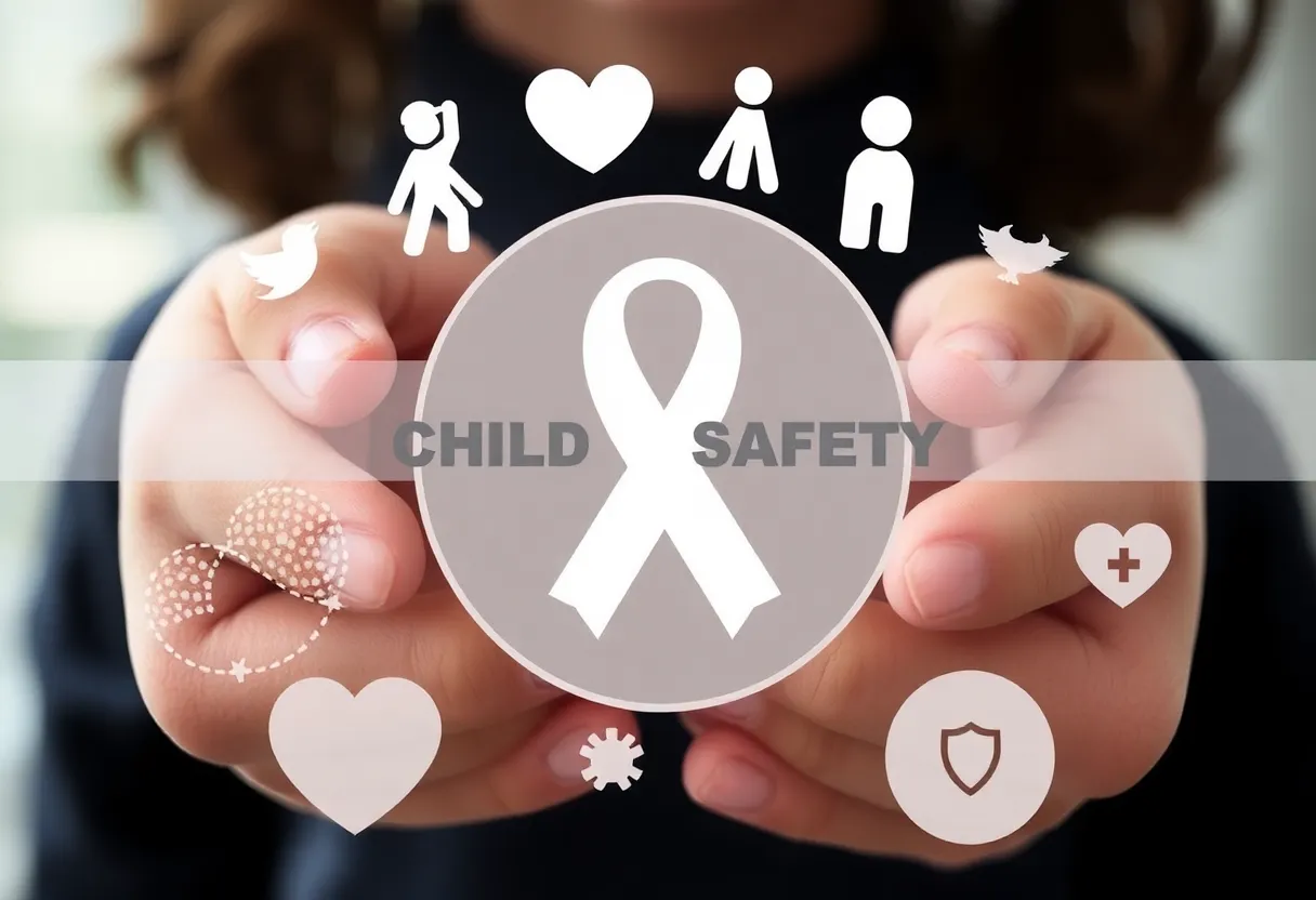 Illustration representing child safety and protection concepts