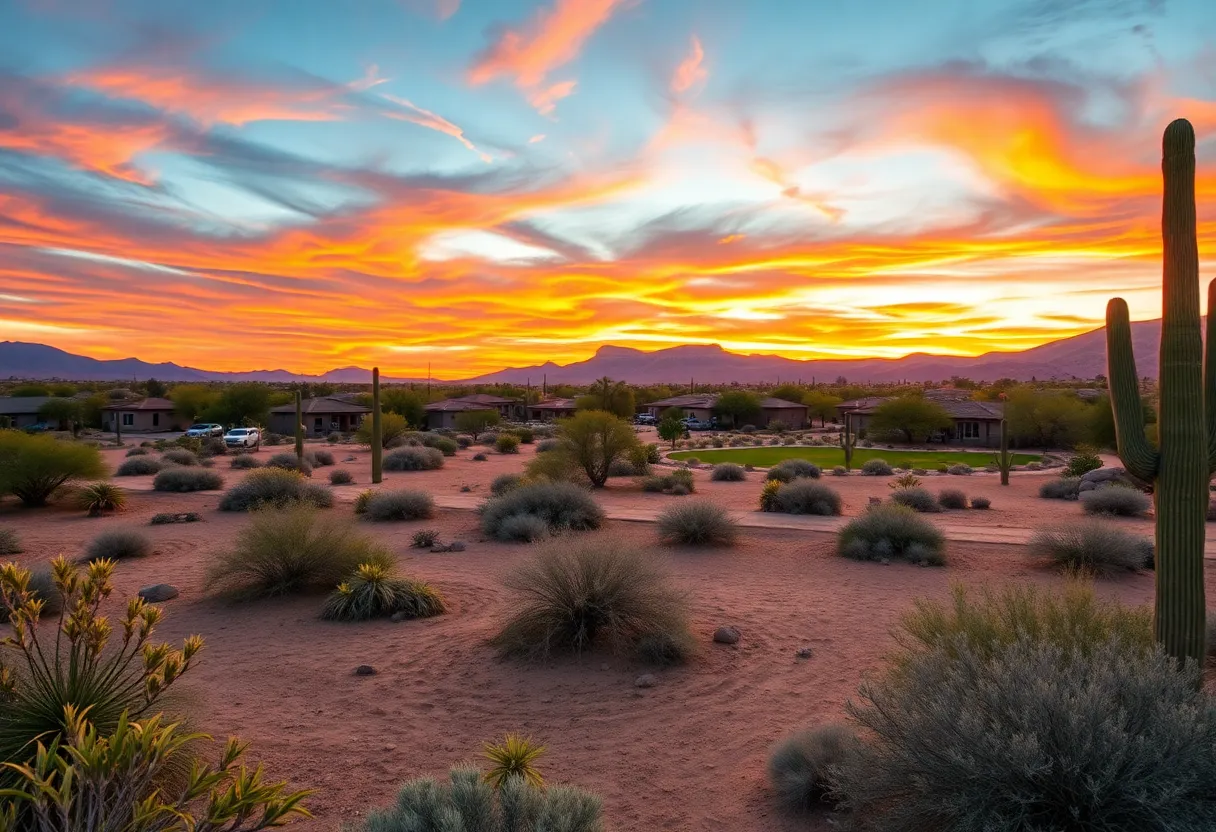 Scenic desert landscape in Arizona ideal for retirement