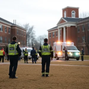 Emergency responders on Florida State University campus after shooting