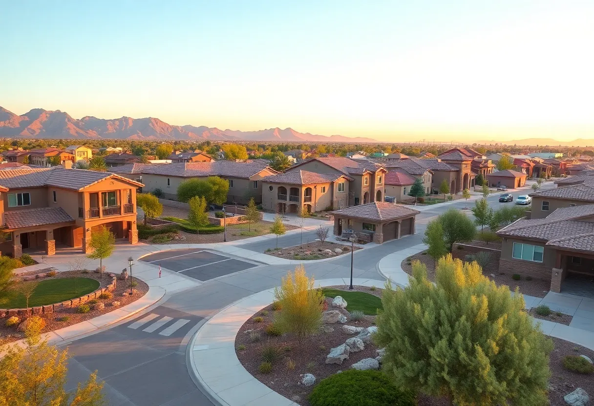 Vibrant community in Gilbert, Arizona with family-friendly amenities