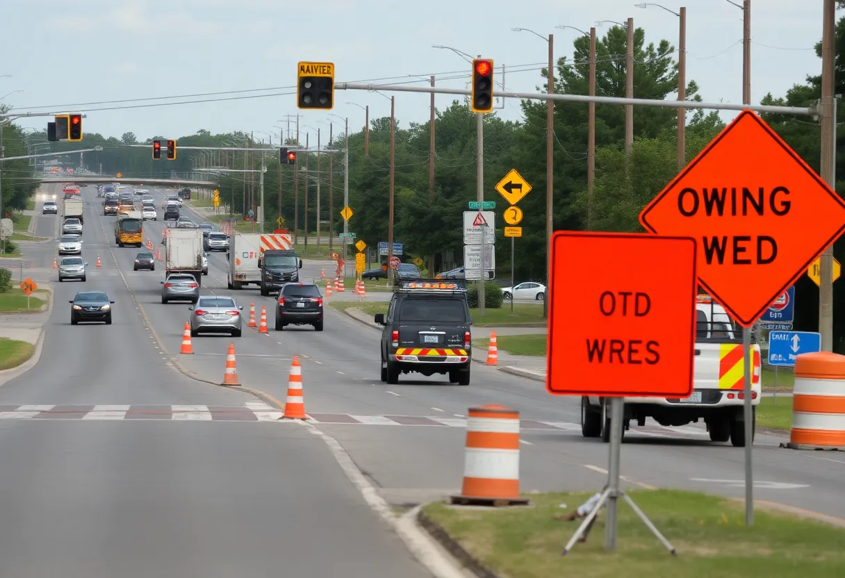 Construction on U.S. 49 in Hattiesburg