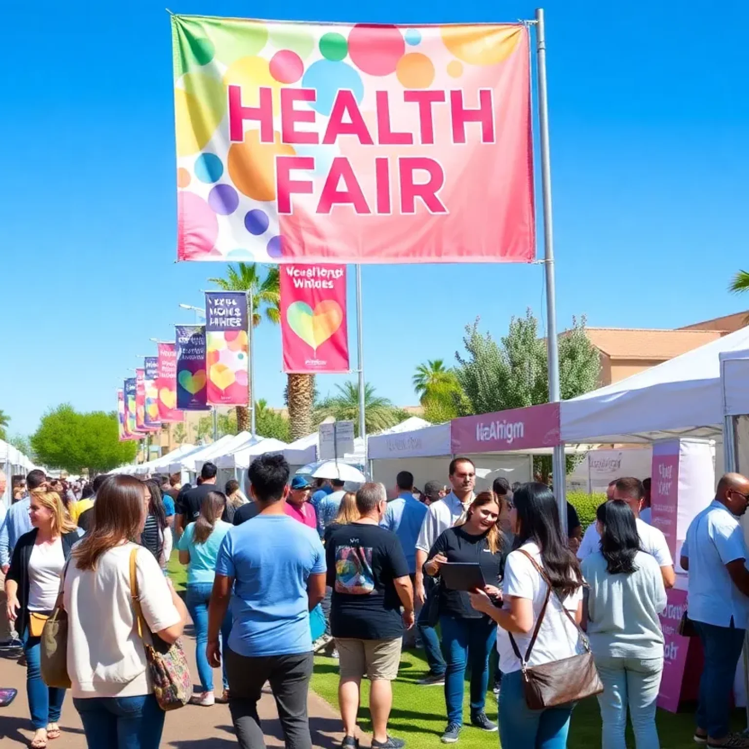 People attending health events in Phoenix