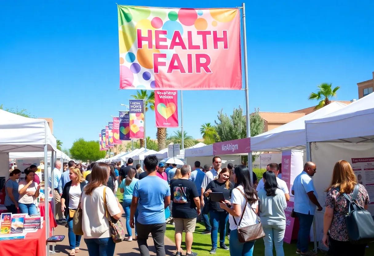People attending health events in Phoenix