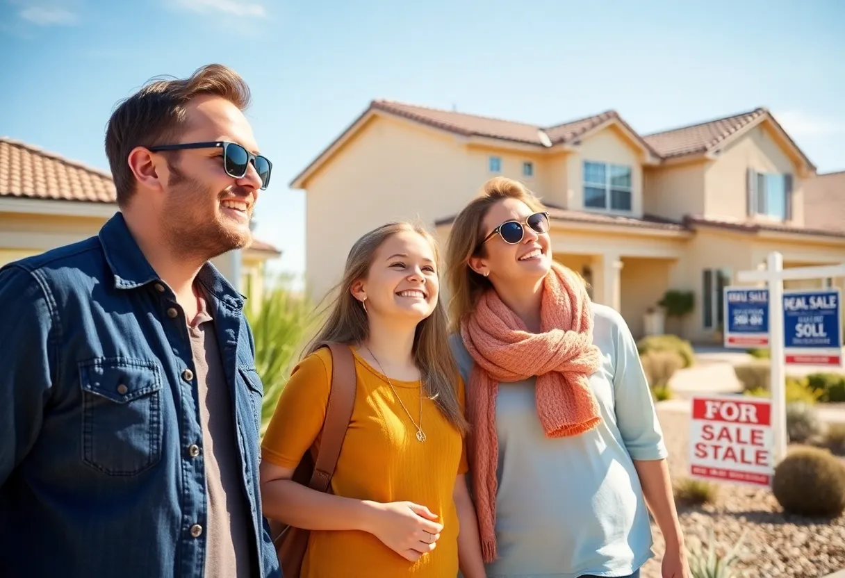 Family exploring homes for sale in Phoenix, AZ