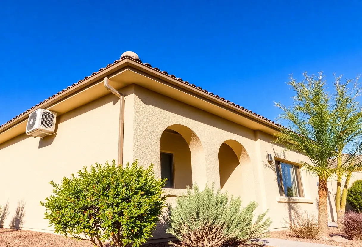 Home exterior maintained for desert climate in Phoenix AZ.