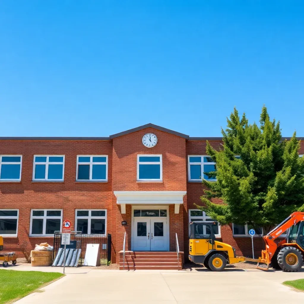 Kyrene de la Sierra Elementary School during closure