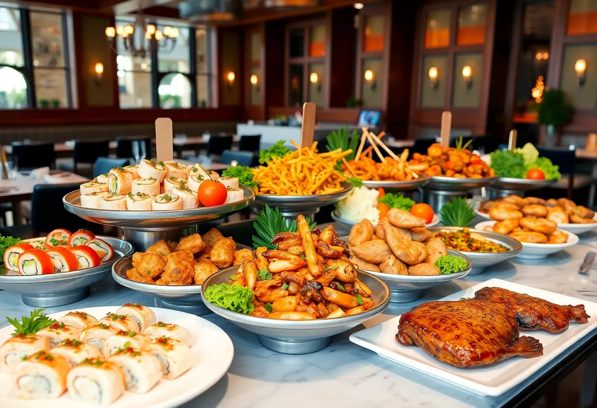 Buffet spread at Lin's Grand Buffet in Phoenix