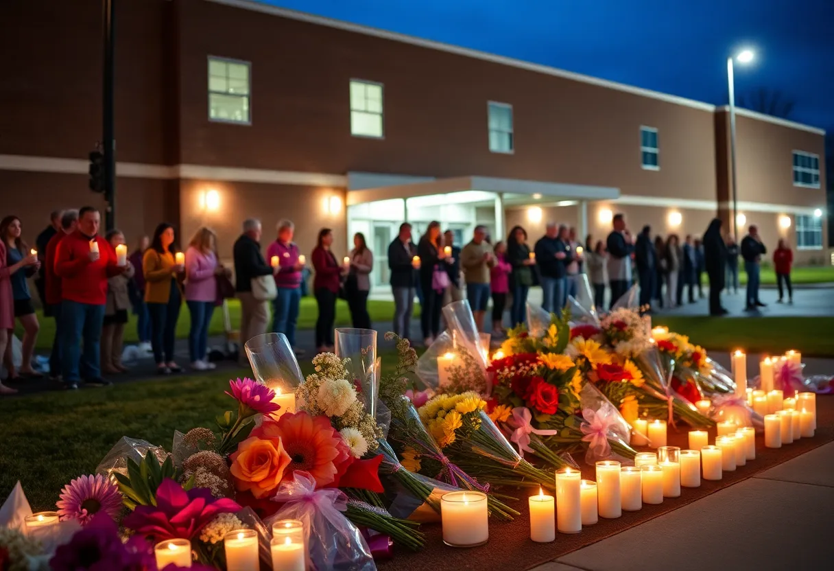 Candlelight vigil held outside Maryvale High School in memory of Michael Montoya II