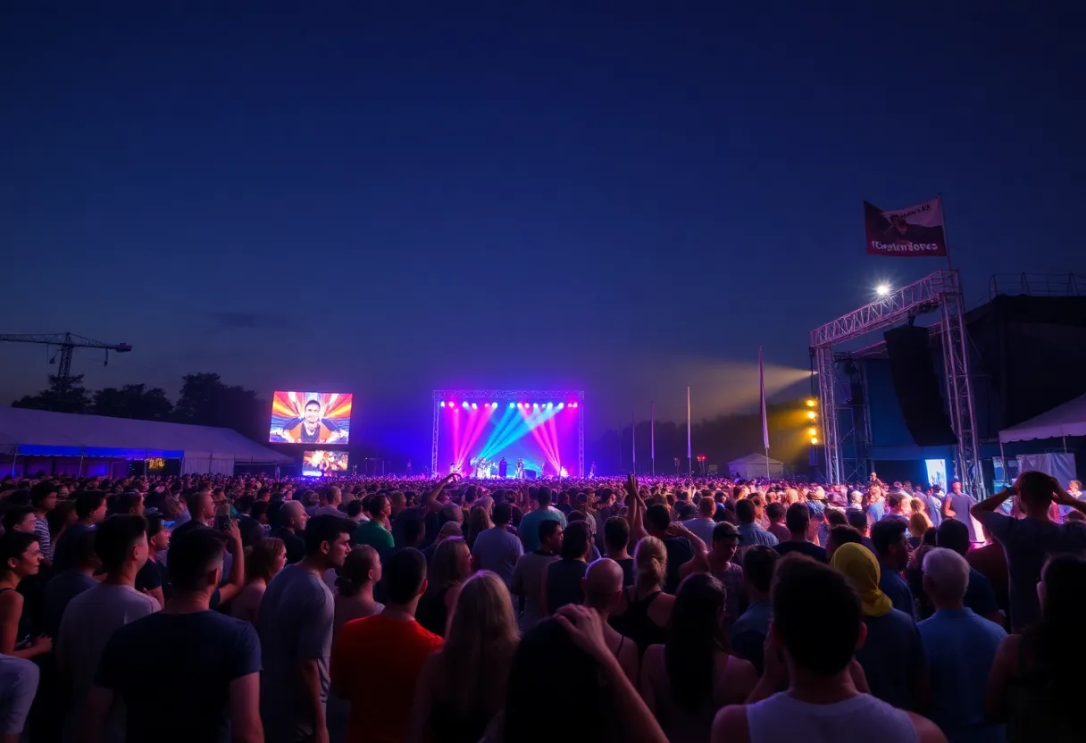 Crowd enjoying a concert in Phoenix