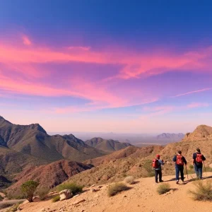 Fire rescue crews on Phoenix mountains aiding hikers during extreme heat