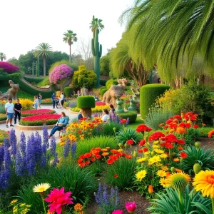 Phoenix garden showcasing vibrant flowers and greenery