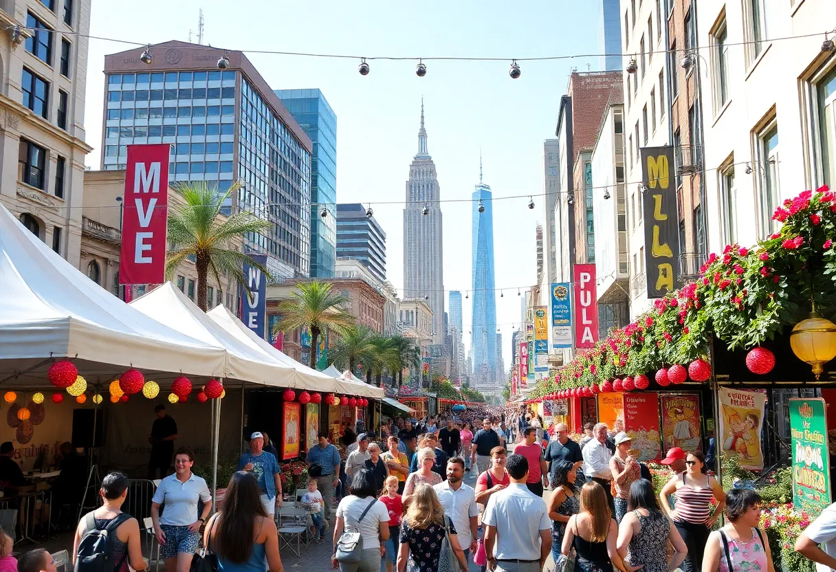 A lively gathering during Labor Day weekend in Phoenix with music and celebrations.