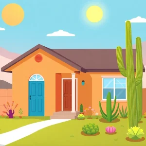 Welcoming home in Phoenix Arizona, ideal for first-time buyers.
