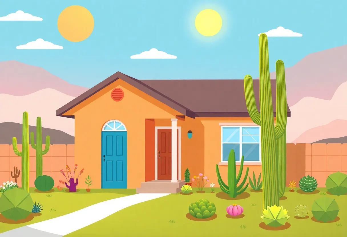 Welcoming home in Phoenix Arizona, ideal for first-time buyers.