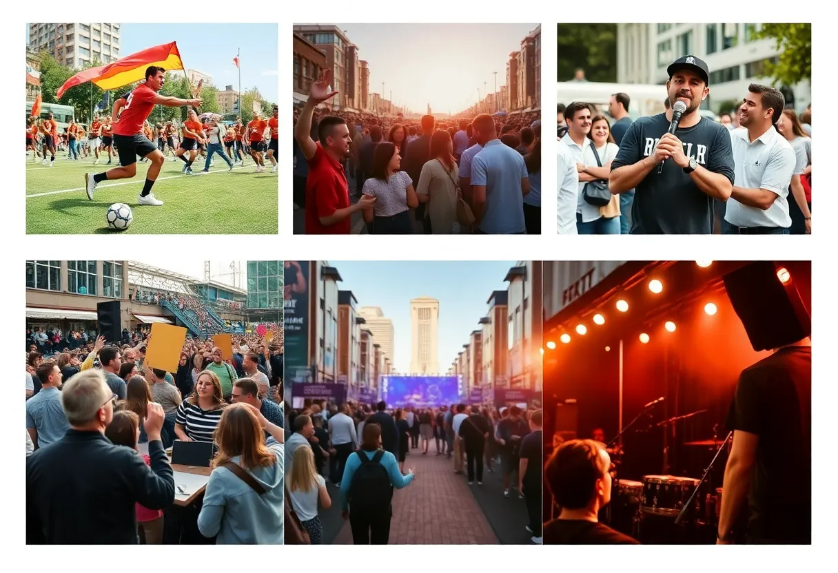 Collage showcasing various events happening in Phoenix.
