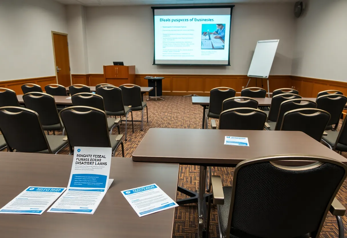 Meeting room for SBA disaster loan guidance