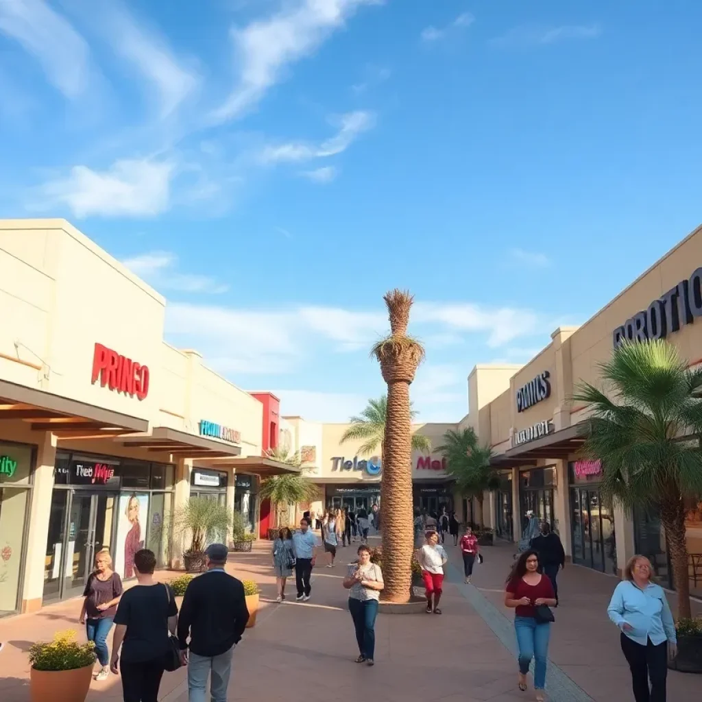 Vibrant shopping mall in Phoenix, Arizona