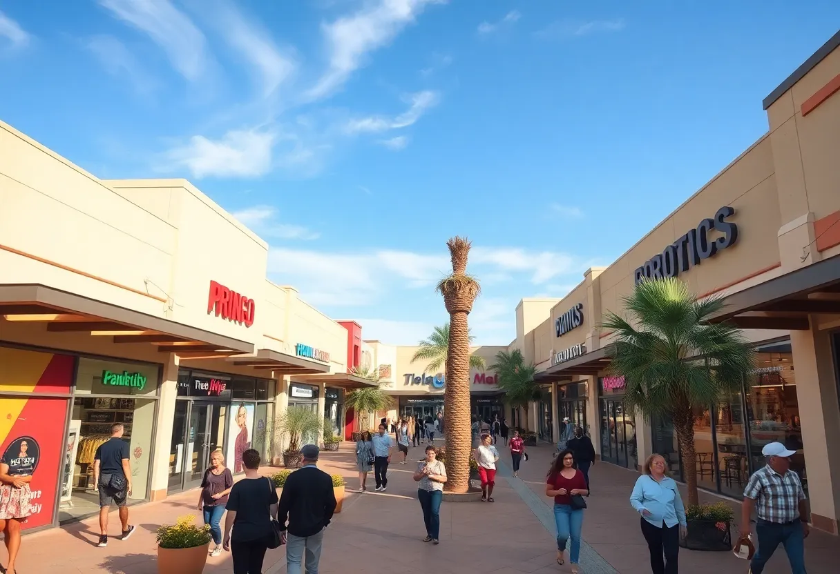 Vibrant shopping mall in Phoenix, Arizona