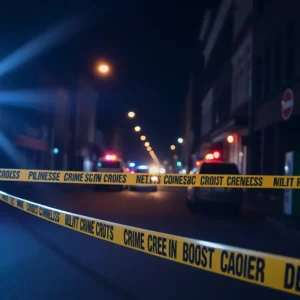 Law enforcement at a crime scene in Phoenix