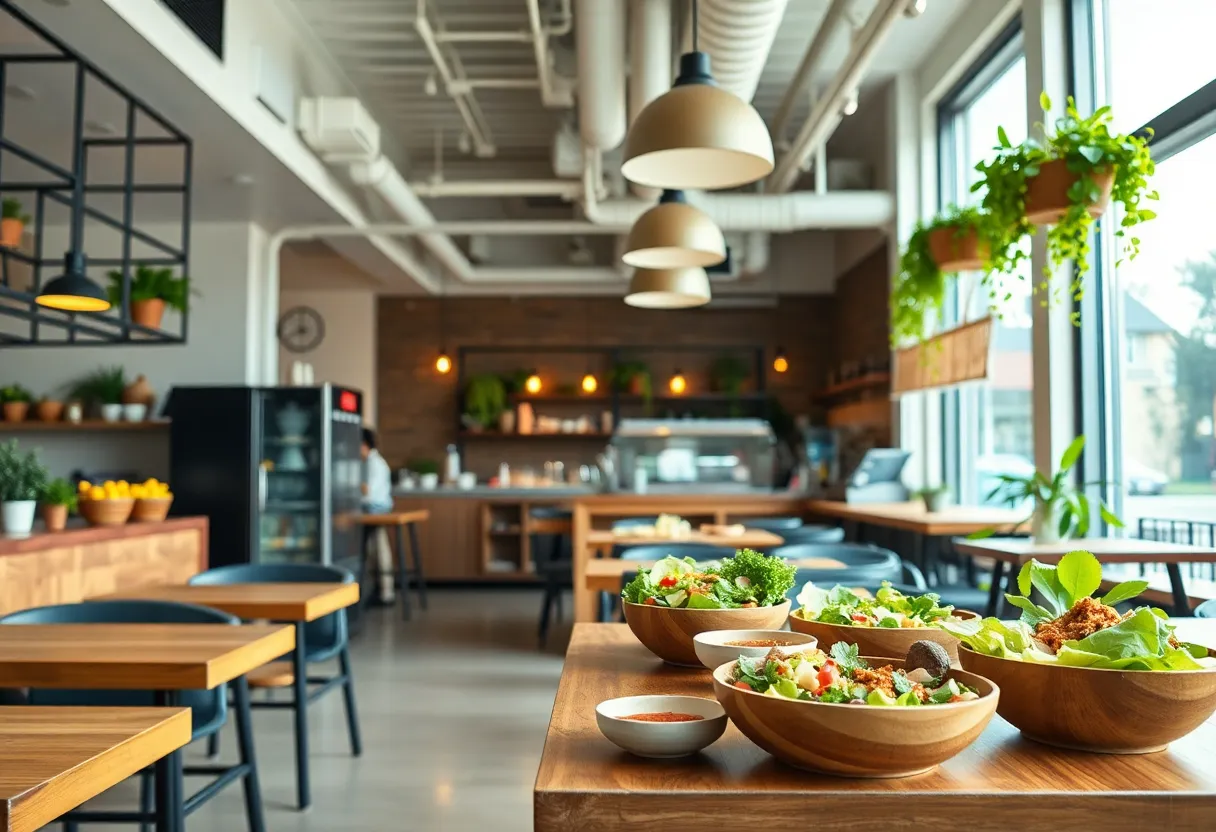 Interior view of Sweetgreen restaurant in Arizona