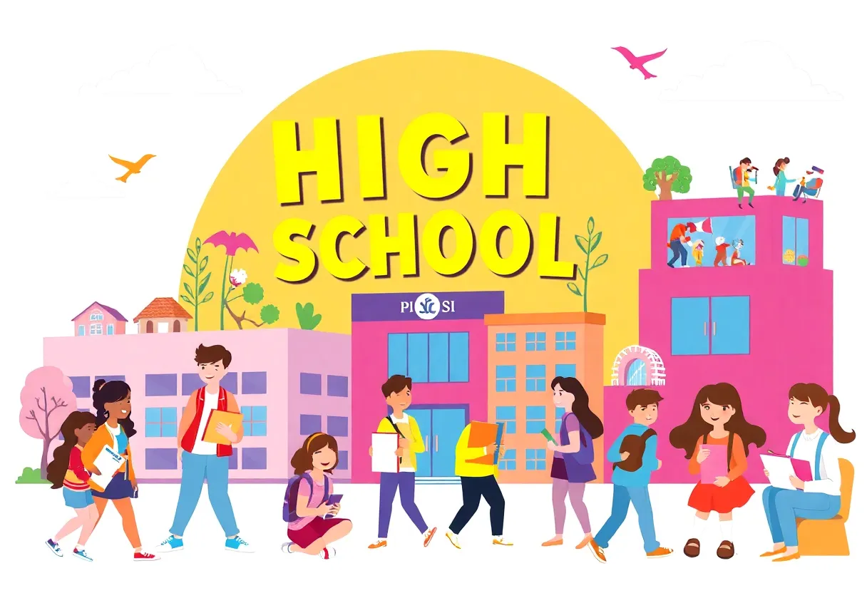 Students at various high schools in Phoenix, AZ engaged in learning and activities.