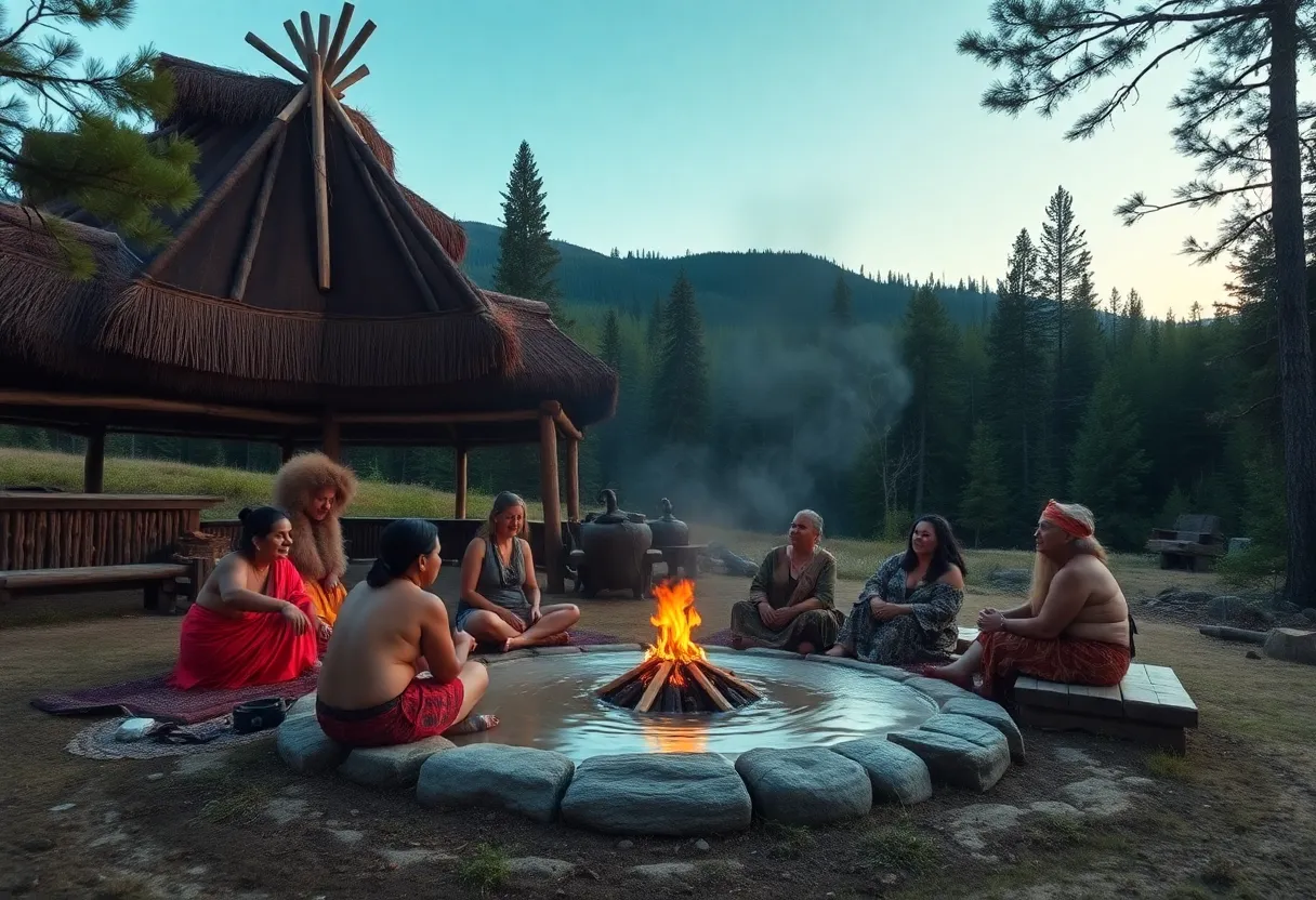 Indigenous healing practices in a natural setting