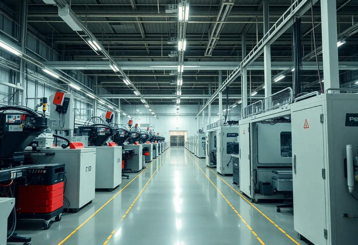 High-tech semiconductor manufacturing facility