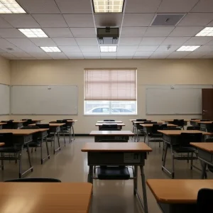 Classroom at Aptos High School affected by power outage