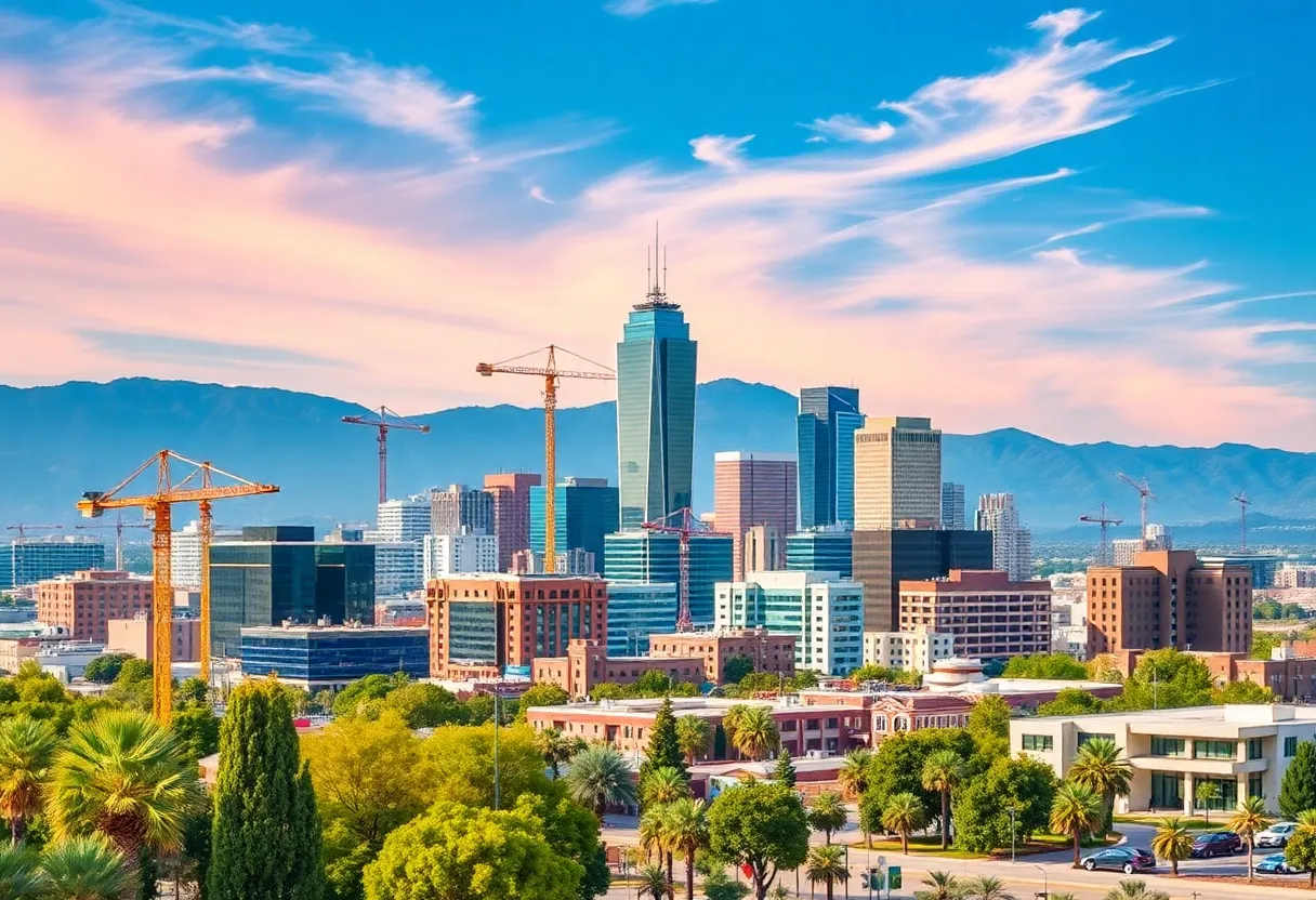 Illustration of Arizona representing economic growth and leadership.