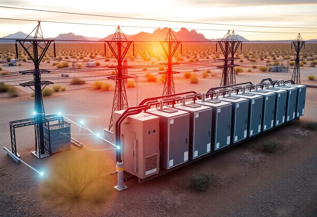 Electric substation in Arizona with technology enhancements